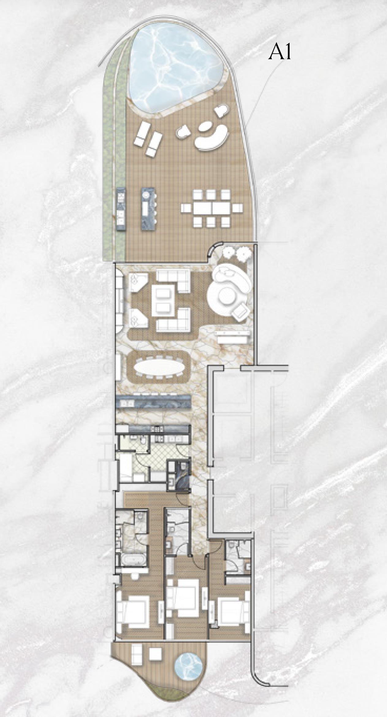 AHS One Crescent Penthouses & Sky Villas on Palm Jumeirah, Dubai