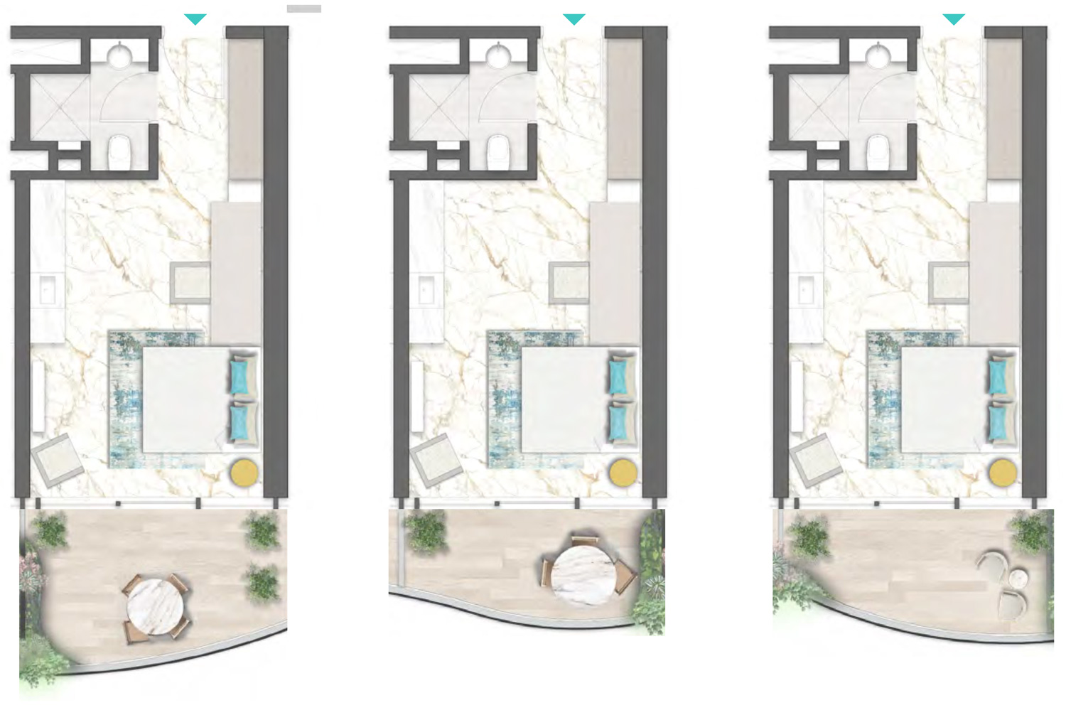 Floor Plans of DAMAC Chic Tower Business Bay
