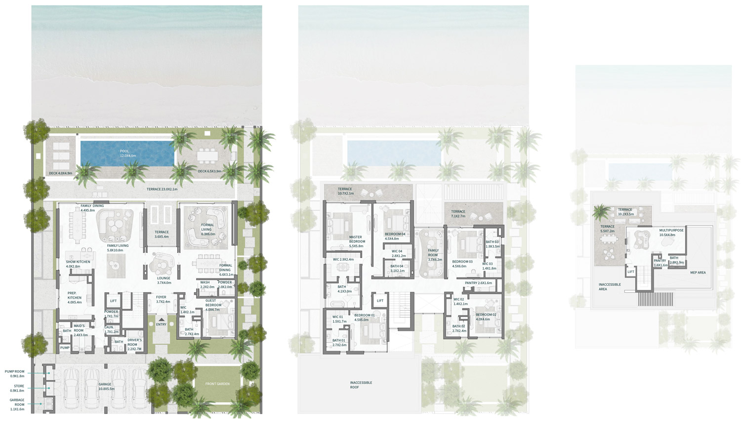 Floor Plans of District One West