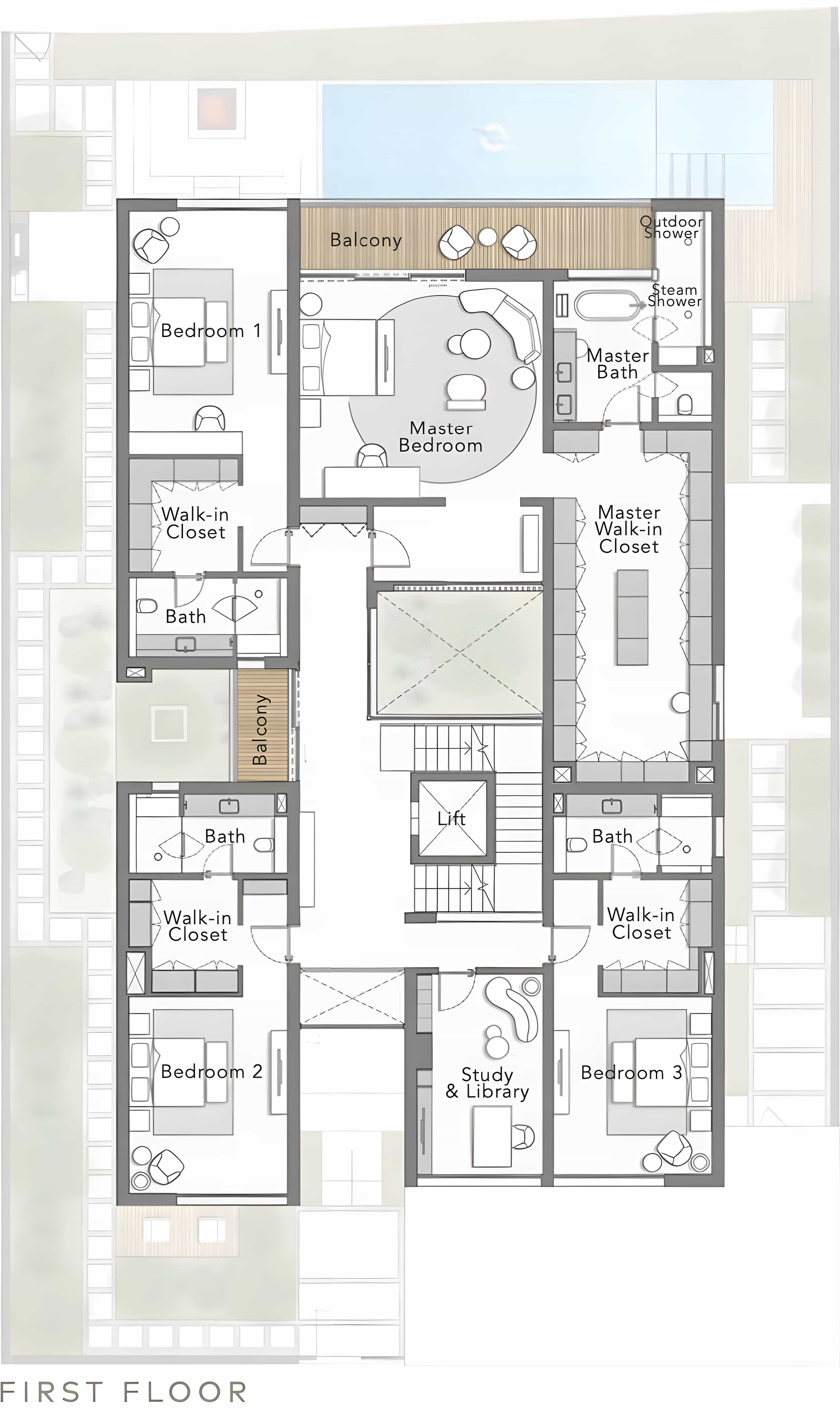 Floor Plans of Ellington The Waterside Villas at The Sanctuary