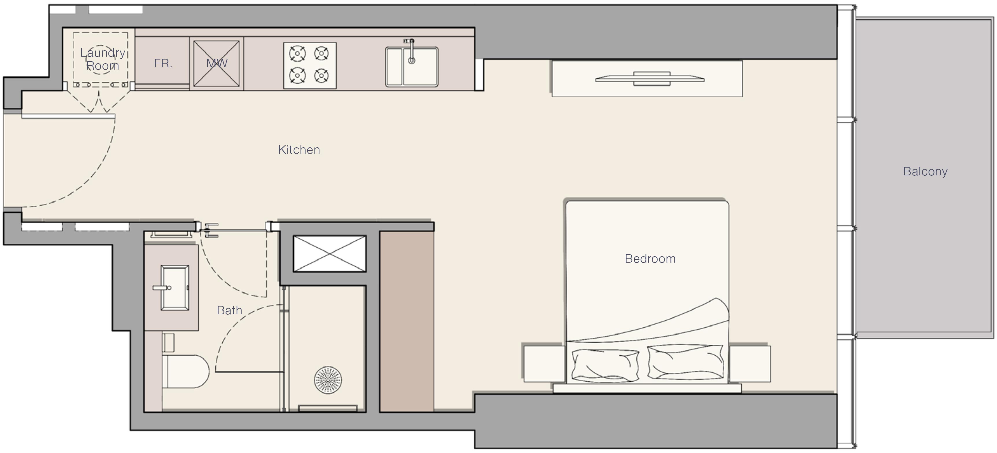 Floor Plans of Ellington Upper House JLT