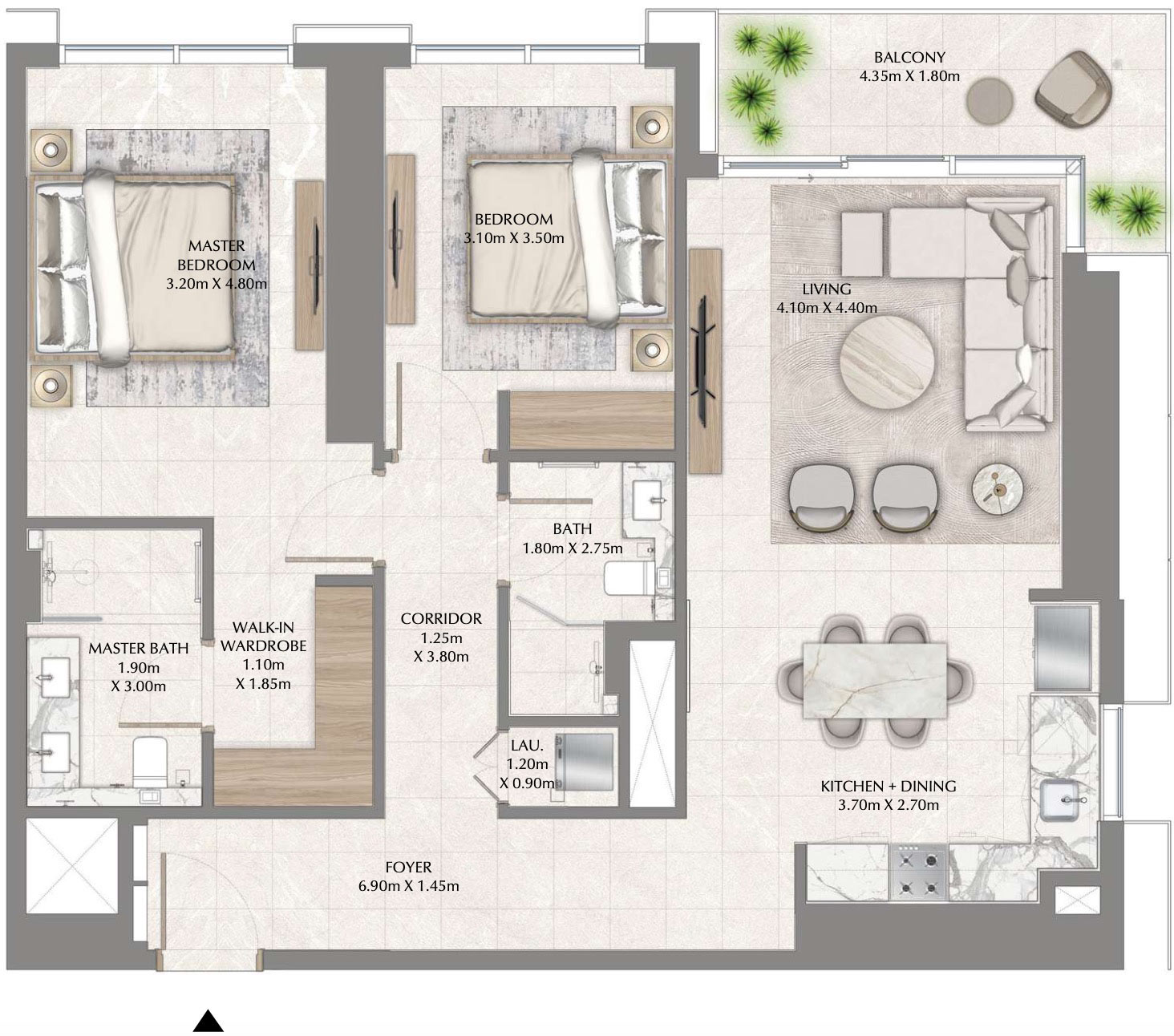 Floor Plans of Emaar Creek Waters 2