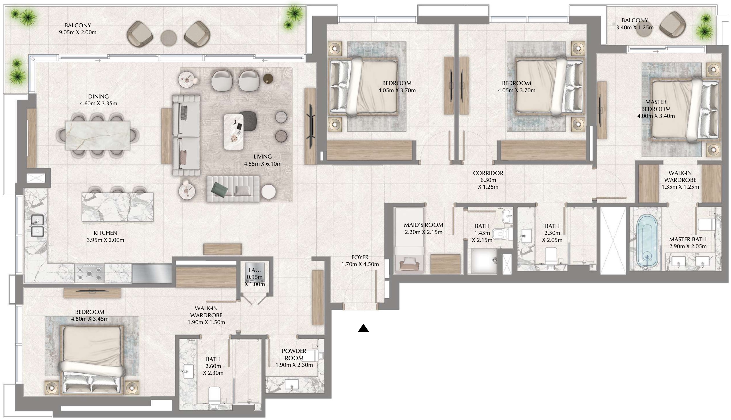 Floor Plans of Emaar Creek Waters 2