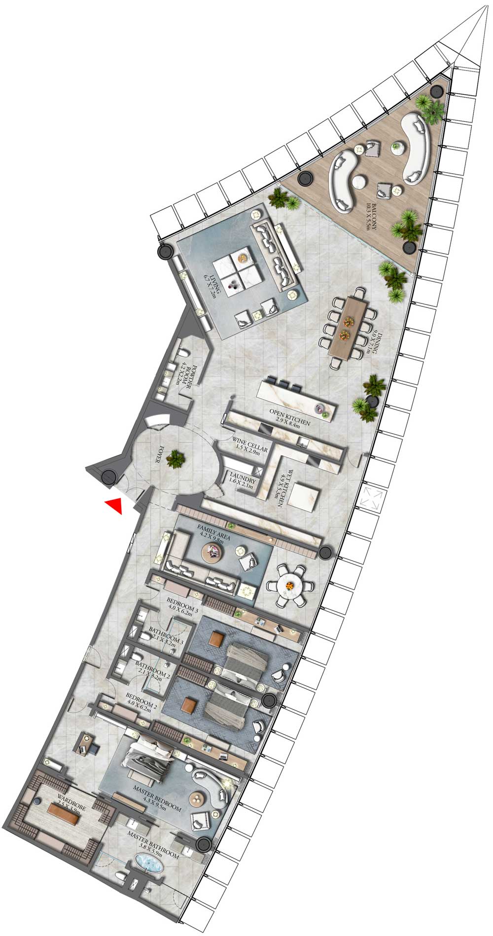 Floor Plans of Emaar The Residence Burj Khalifa