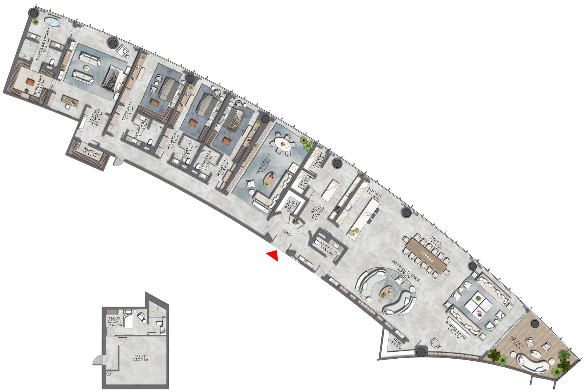 Floor Plans of Emaar The Residence Burj Khalifa
