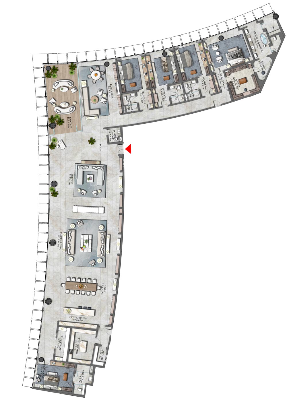 Floor Plans of Emaar The Residence Burj Khalifa