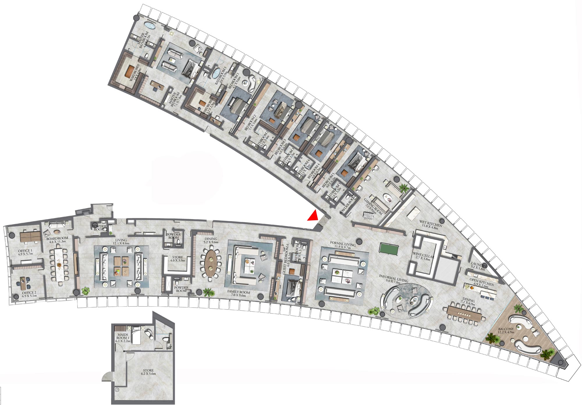 Floor Plans of Emaar The Residence Burj Khalifa
