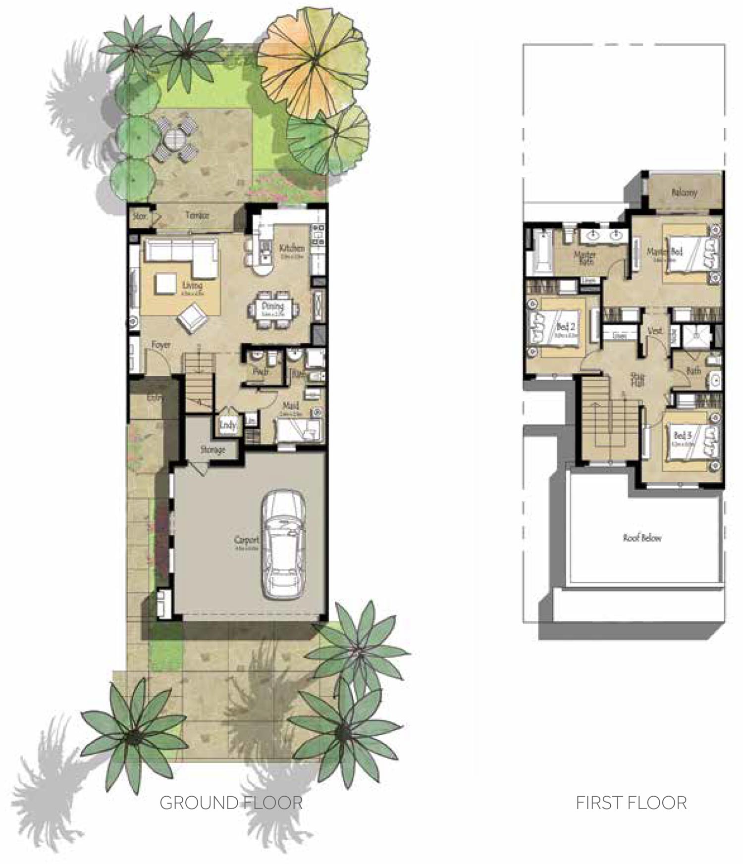 NSHAMA Hayat Townhouses in Town Square Dubai for Sale