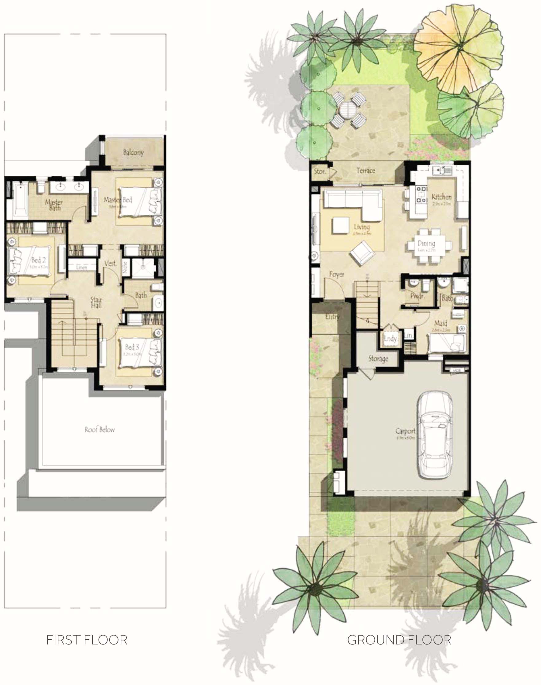 NSHAMA Noor Townhouses Town Square Dubai